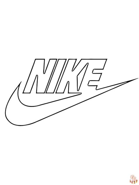 Nike Kleurplaat Gratis en Makkelijk te Printen KleurplatenGB.